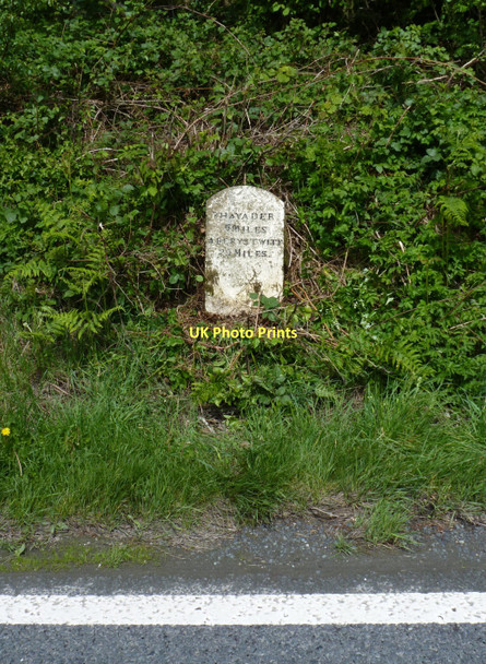 Photo 6"x4" The Dolhelfa milestone - detail Dolhelfa c2011