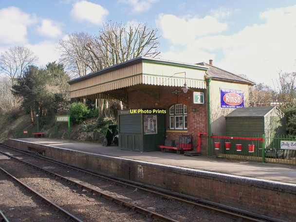 Photo 6"x4" Down platform at Alresford Railway Station New Alresford c2010