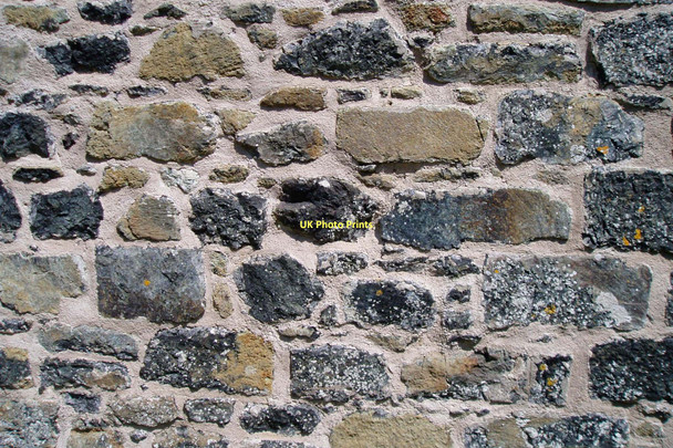 Photo 6"x4" Wall - Local Serpentine Stone used for building Poltesco c2011