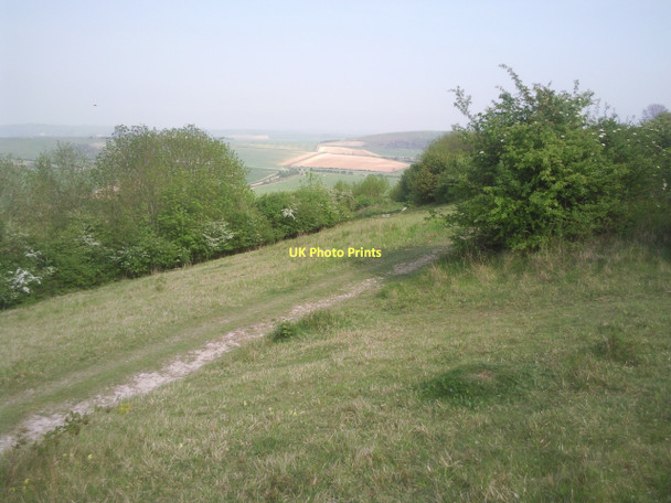 Photo 6"x4" View of downland from Cissbury Ring Findon\/TQ1208 c2011
