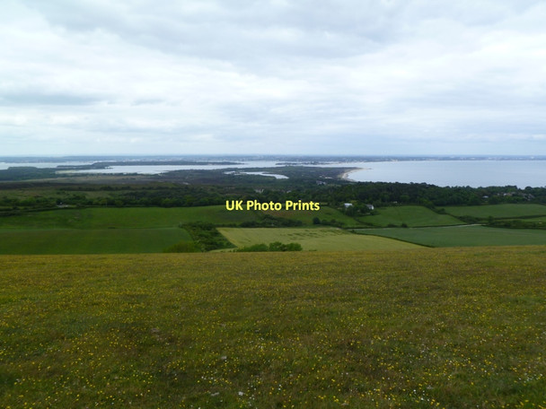 Photo 6"x4" Ballard Down, view New Swanage c2011