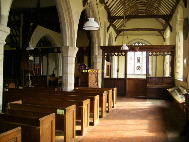 Photo 6"x4" Interior of St. Mary's, Stone in Oxney Stone in Oxney c2007