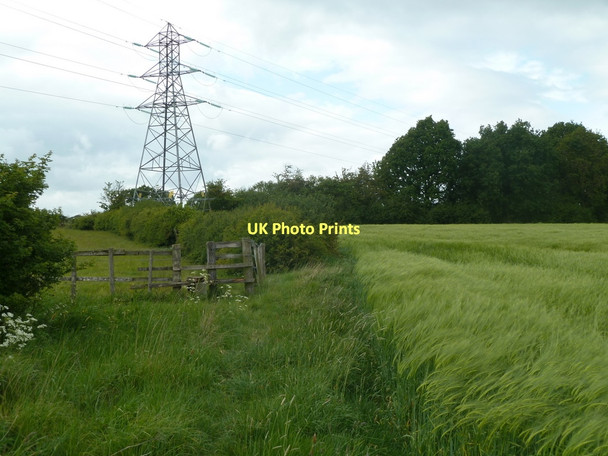 Photo 6"x4" Footpath north of Higham Lane Higham\/SK3959 c2011