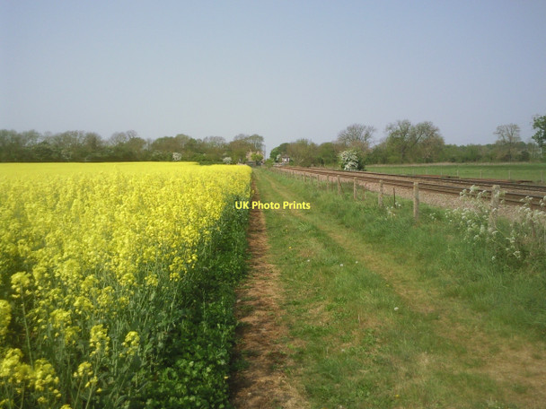 Photo 6"x4" The site of Uffington & Barnack station from the Torpel Way Pilsgate c2011