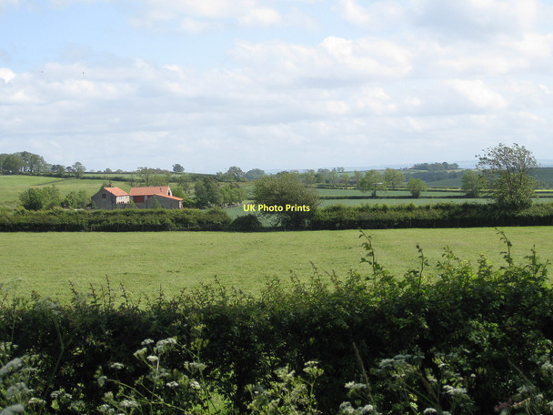 Photo 6"x4" Across the fields to Innisfree Great Edstone c2011