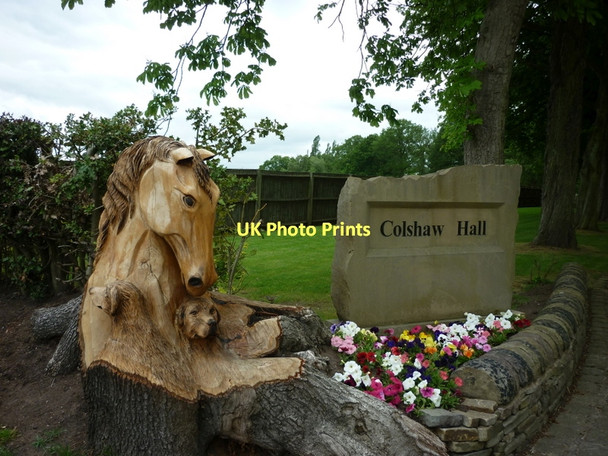 Photo 6"x4" The sign for Colshaw Hall, Over Peover Over Peover c2011