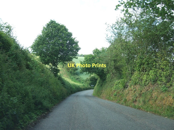 Photo 6"x4" Approaching a sharp bend on the way to Ide Clapham\/SX8987 c2011