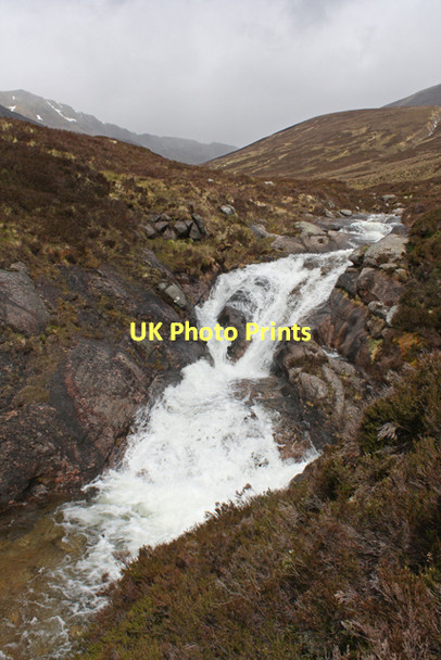 Photo 6"x4" Waterfall, Luibeg Burn Coire na Cloiche\/NO0296 c2011