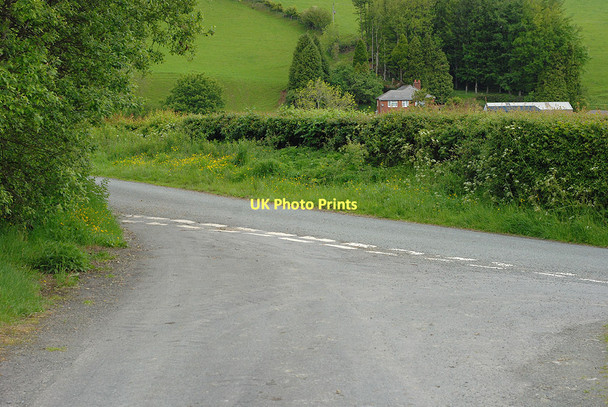 Photo 6"x4" Road junction near Dol-y-gors farm Tylwch c2011