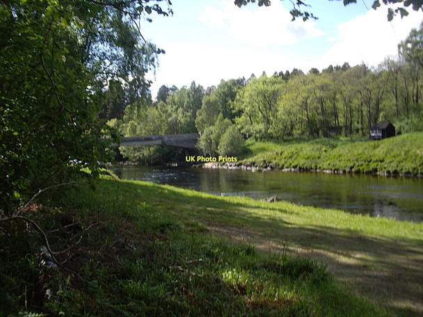 Photo 6"x4" Upstream River Dee to Dinnet Bridge Dinnet c2011