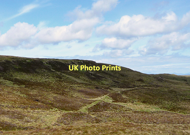 Photo 6"x4" Line across the moorland Skinidin c2011