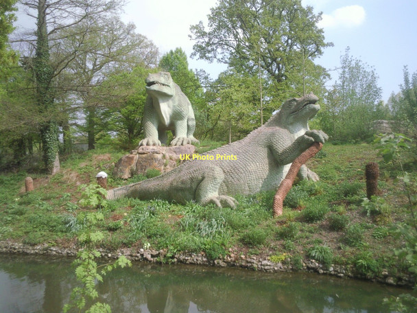 Photo 6"x4" Iguanodons at the Crystal Palace Penge c2011