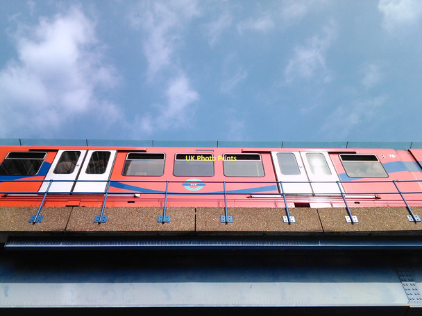 Photo 6"x4" DLR train at West India Quay station Poplar\/TQ3780 c2011