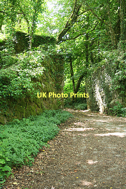 Photo 6"x4" Lustleigh: bridge abutments Lustleigh c2011