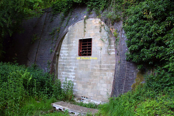 Photo 6"x4" The bricked up west portal of Horspath Tunnel Blenheim\/SP5705 c2011