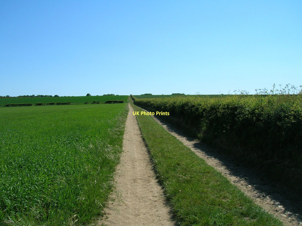 Photo 6"x4" Farm track heading south near Amotherby Swinton\/SE7573 c2011