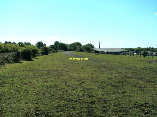 Photo 6"x4" Trackbed of dismantled Hilton House branch railway Westhoughton c2011