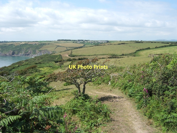 Photo 6"x4" The South West Coast Path on the west of the Dodman Penare c2011