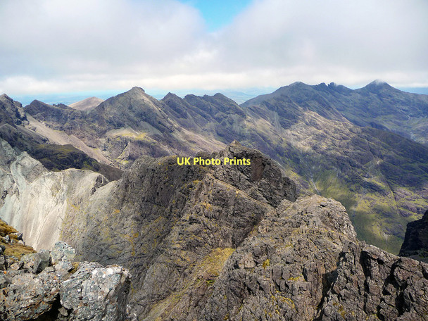 Photo 6"x4" The Cuillin Ridge from Sgurr Alasdair Sg\u00f9rr Alasdair c2011
