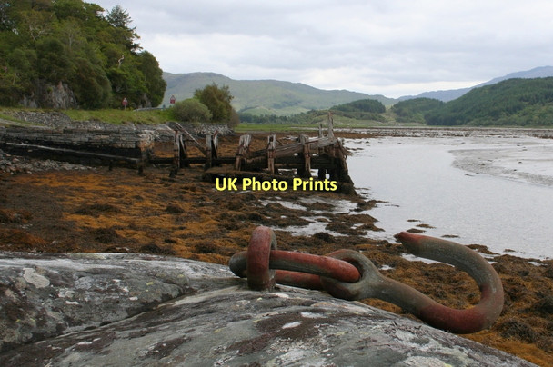 Photo 6"x4" Set in stone; the old pier at Kinlochmoidart Kinlochmoidart\/Ceann Loch Muideirt c2011
