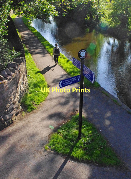 Photo 6"x4" Lancaster Canal from Beaumont Bridge Lancaster c2011