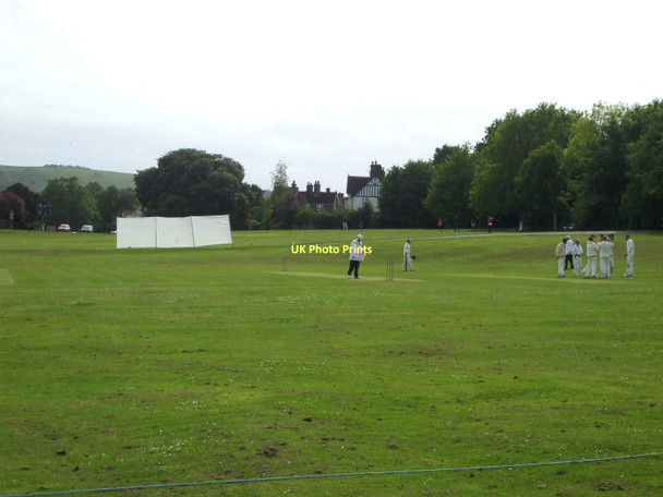 Photo 6"x4" A wicket falls on Ringmer Green Ringmer c2009