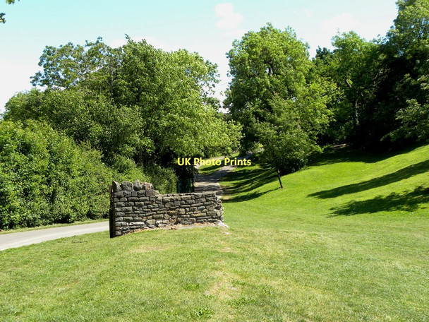 Photo 6"x4" Remains of wall on Redland Green Westbury Park c2011