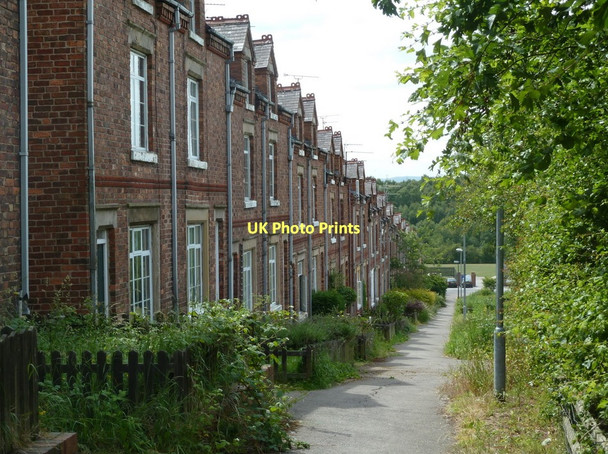 Photo 6"x4" Terrace view, New Bolsover model village Bolsover c2011