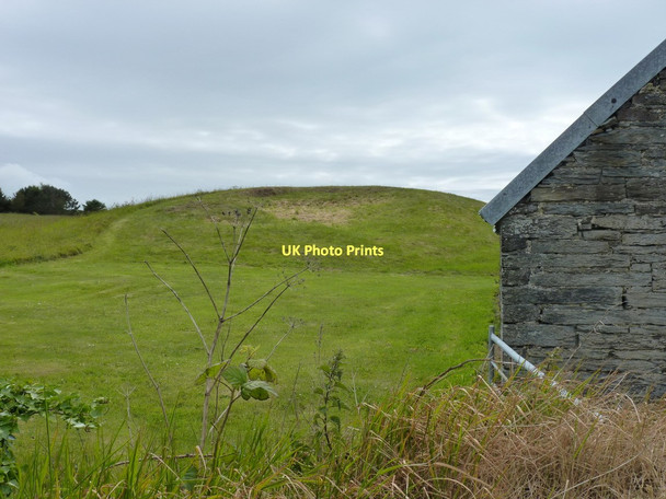 Photo 6"x4" Round barrow at Crug Farm Gwbert c2011