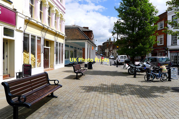 Photo 6"x4" Wide Pavement, Church Street, Ampthill Ampthill c2011
