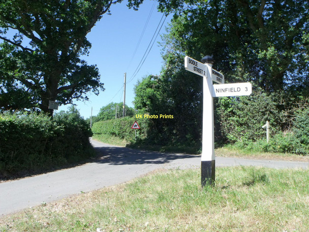 Photo 6"x4" Road sign, Brown Bread Street, East Sussex Ponts Green c2011