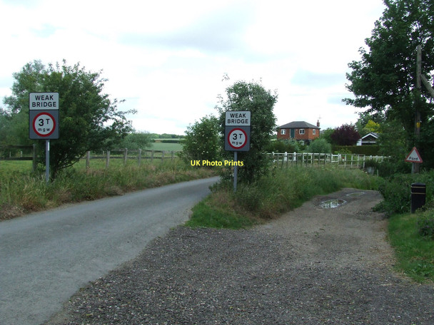 Photo 6"x4" Weak Bridge And Ford Great Wratting c2011