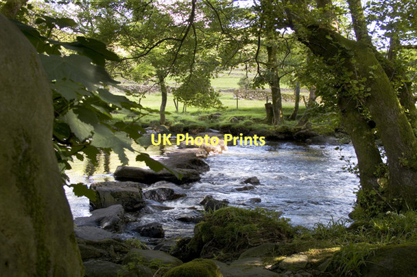Photo 6"x4" Stepping Stone near Crosby Bridge, River Duddon Ulpha\/SD1993 c2011