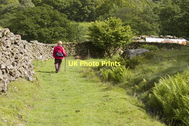 Photo 6"x4" Moorland access track above Moor House Hall Dunnerdale c2011