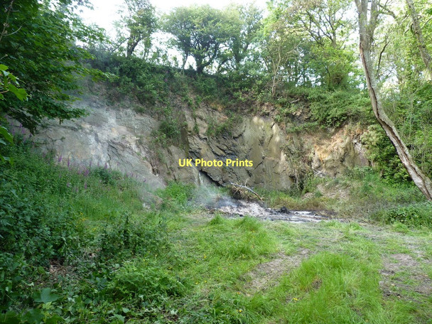 Photo 6"x4" Tiny quarry east of Cwm Penparc\/SN2148 c2011