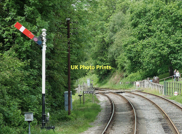Photo 6"x4" Railway track at Consall, Staffordshire Hazles c2011