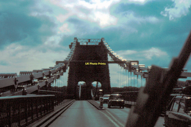 Photo 6"x4" Menai Suspension Bridge - 1980 Bangor\/SH5771 c1980