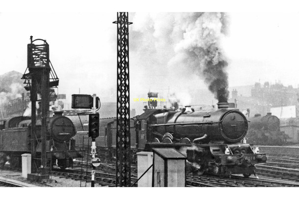 Photo 6"x4" GWR 'King' 4-6-0 leaving King's Cross for Leeds during the 1948 Exchange Trials London c1948