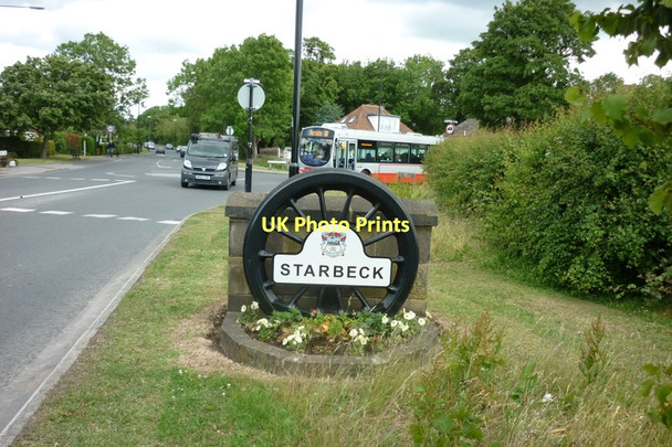 Photo 6"x4" Welcome to Starbeck Knaresborough c2011