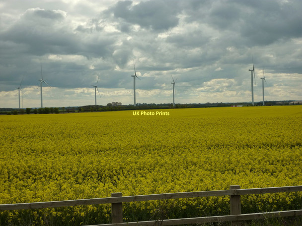 Photo 6"x4" Lissett Wind Farm Gembling c2010