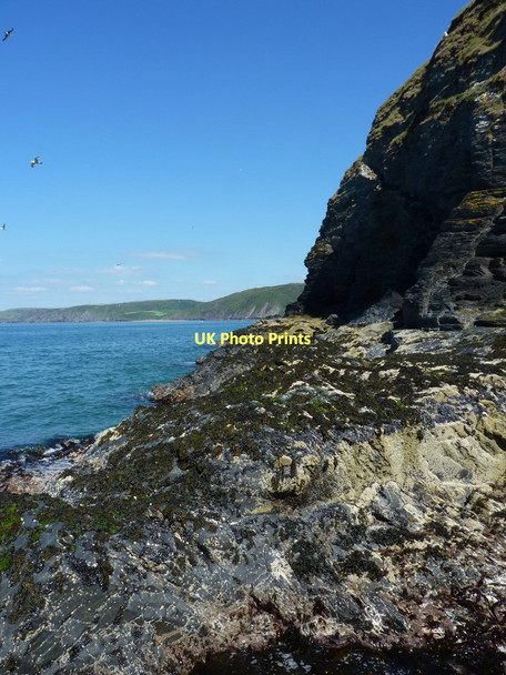 Photo 6"x4" Cliffs at Aberporth Aberporth c2011