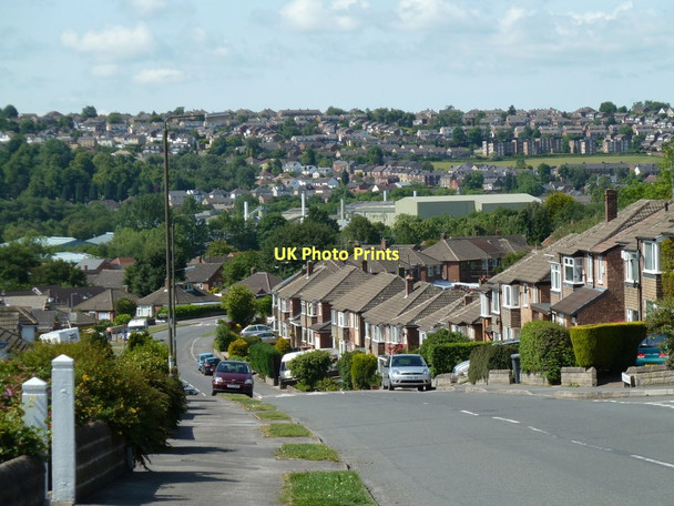 Photo 6"x4" Stonelow Road and view of Dronfield Dronfield c2011