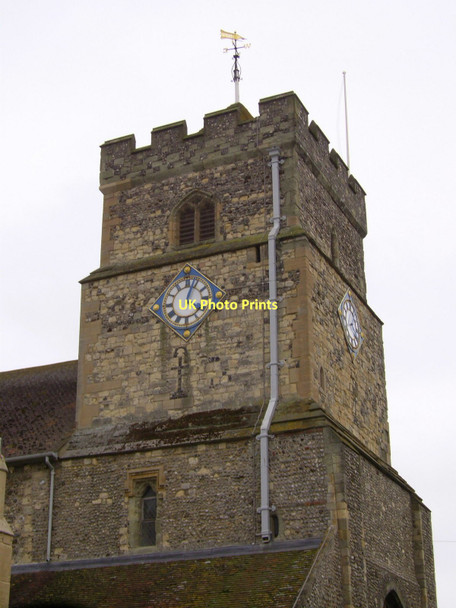 Photo 6"x4" Tower of St Leonard's Church, Seaford Seaford c2006