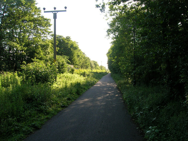 Photo 6"x4" Cycle track beside the River Lune Skerton c2011