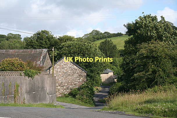 Photo 6"x4" South Brent: towards Stidston Hillside\/SX7060 c2011