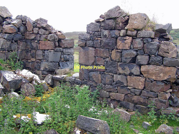 Photo 6"x4" Ruin at Crossbreck Coillore c2011
