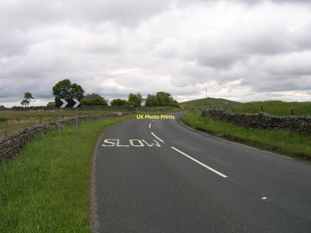 Photo 6"x4" B6265 towards Pateley Bridge Keld Houses c2011