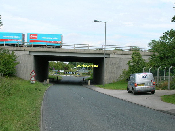 Photo 6"x4" Motorway bridge over Bar Lane Boroughbridge c2011
