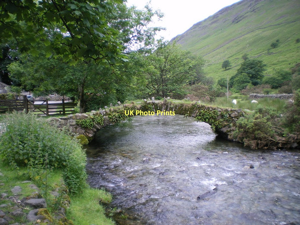 Photo 6"x4" Packhorse bridge over the Mosedale Beck Wasdale Head\/NY1808 c2011