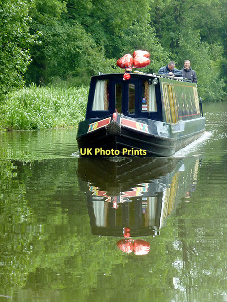 Photo 6"x4" Narrowboat on the Trent and Mersey Canal Barlaston c2011
